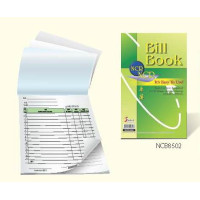 NCR BILL BOOK 5" X 8" -NCB 8502-(1x10) 2 Plies