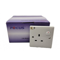 13A Single Switch Socket Focus 8019 (1x10) 13A Single Switch Socket Focus 8019 (1x10)