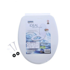 Toilet Seat Set Ideal 101 Truflo FTS-001011-1TKWHT (1x6) Toilet Seat Set Ideal 101 Truflo FTS-001011-1TKWHT (1x6)