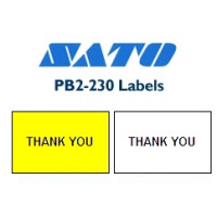 Price Lable PB230 Thank You White (RM) (1x10)