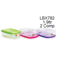 Yummy Lunch Box (2 Tray) 70mm LBX-782 (1x12)