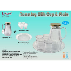 LAVA Tamu Jug with Cup & Plate--6FJ117