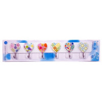 Plastic Wall Hook 840-51 (6 hook) 3.0kg-(YYJ-7051)